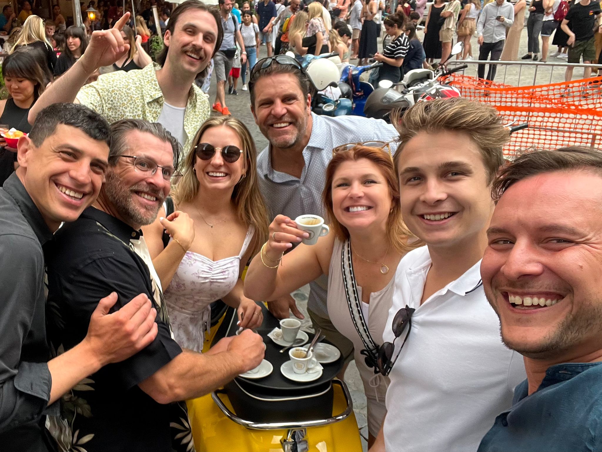 Roman coffee break during the Vespa experience